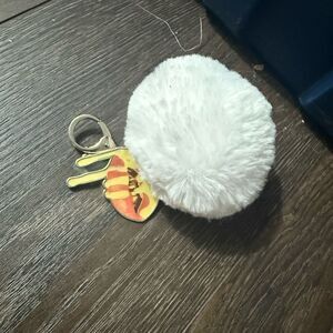 Kylie Cosmetics White Fur Keychain